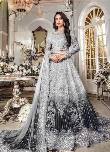 Net Embroidered Sequence Hand Luxury Maxi Unstitched 3pc