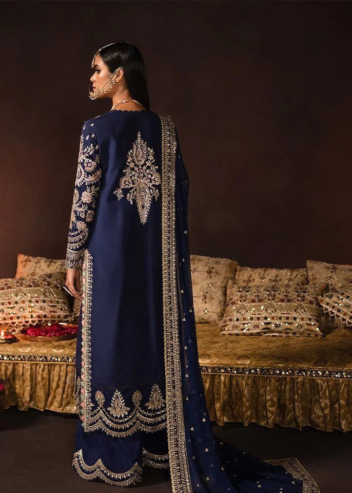 A Velvet Embroidered Sequence Luxury Unstitched 3pc