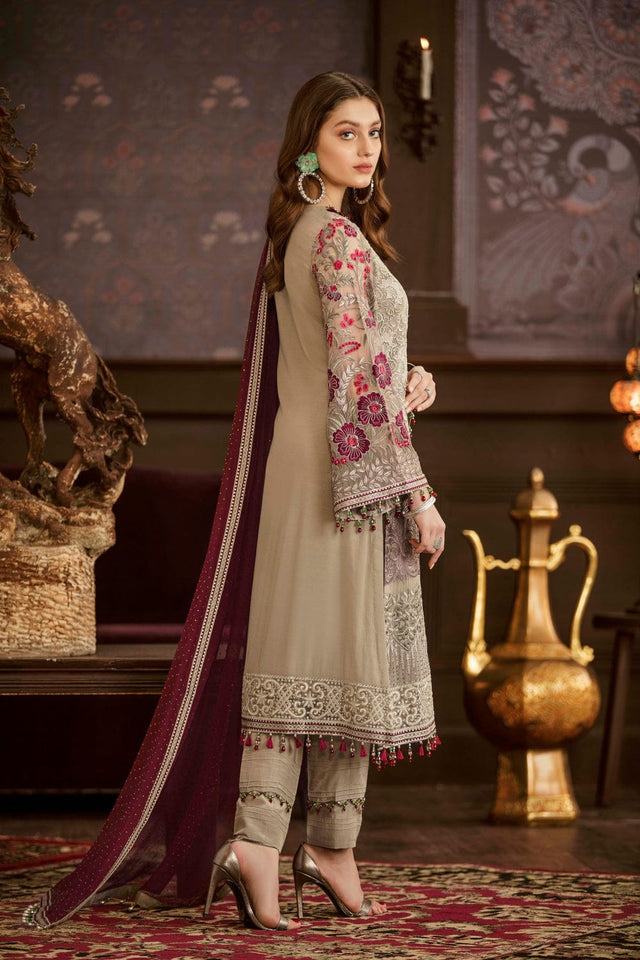 Chiffon Embroidered Formal Unstitched 3pc