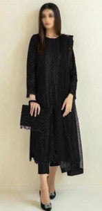 Brand Chiffon Embroidered & Sequence Luxury Formal Unstitched 3PC