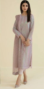 Brand Chiffon Embroidered & Sequence Luxury Formal Unstitched 3PC