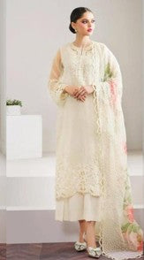 Organza Embroidered Sequence Unstitched 3PC