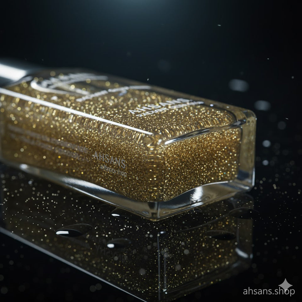 AHSANS. RADIANT GLOW SERUM: Shimmering Gold Face & Body Oil | Non-Sticky, Zero Side Effects.