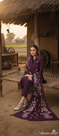 Organza Embroidered Sequence unstitched 3pc