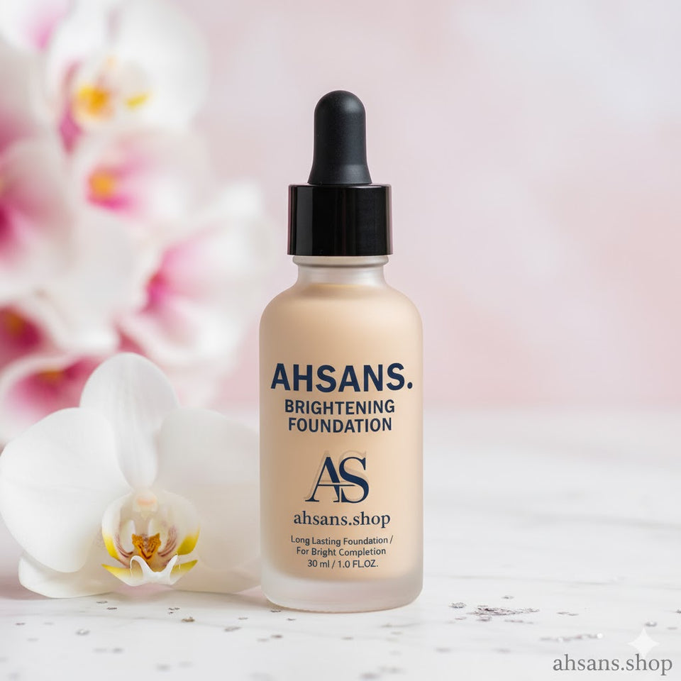 AHSANS. Brightening Foundation: Long Lasting Perfection (30ml) | Zero Side Effects.