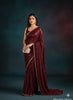 Luxury Embroidered Chiffon Saree. Unstitched Elegance by Ahsans.shop.