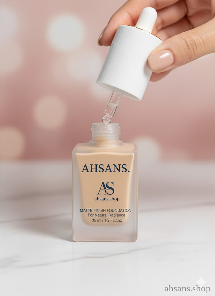 AHSANS. Brightening Foundation: Long Lasting Perfection (30ml) | Zero Side Effects.