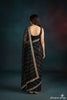 Luxury Embroidered Chiffon Saree. Unstitched Elegance by Ahsans.shop.